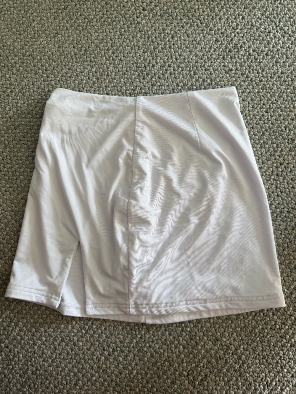 white mini skirt